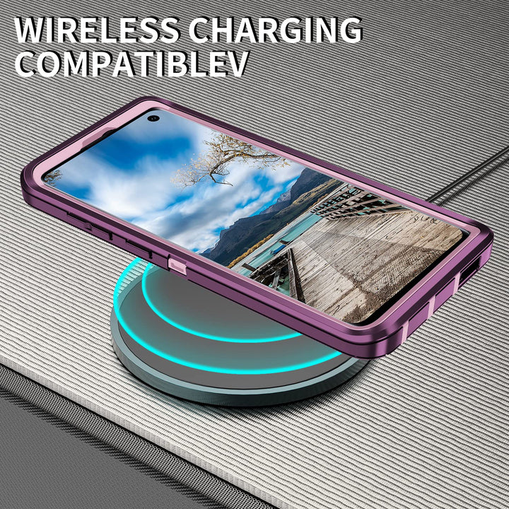 Galaxy S10 Rugged Shield Case - Purple/Pink - DOKUTRONIX