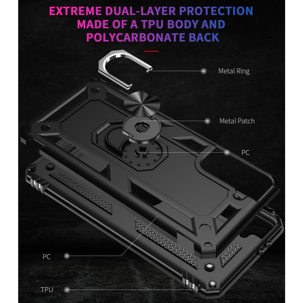 S21 ArmorCase: Red Military-Grade with Screen Protector - DOKUTRONIX