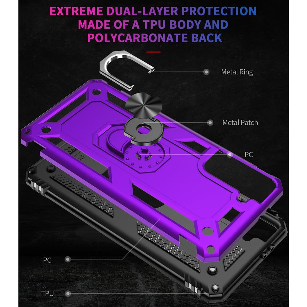 S21 ArmorCase: Red Military-Grade with Screen Protector - DOKUTRONIX