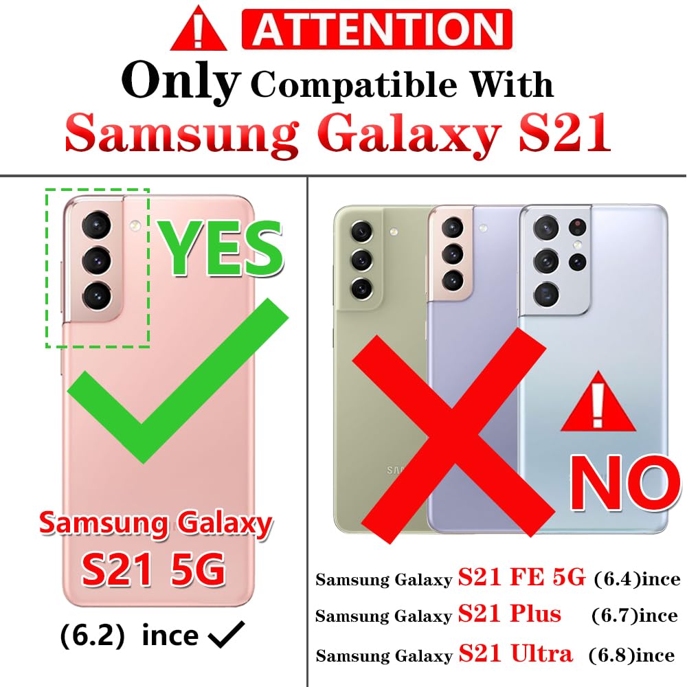 S21 ArmorCase: Red Military-Grade with Screen Protector - DOKUTRONIX