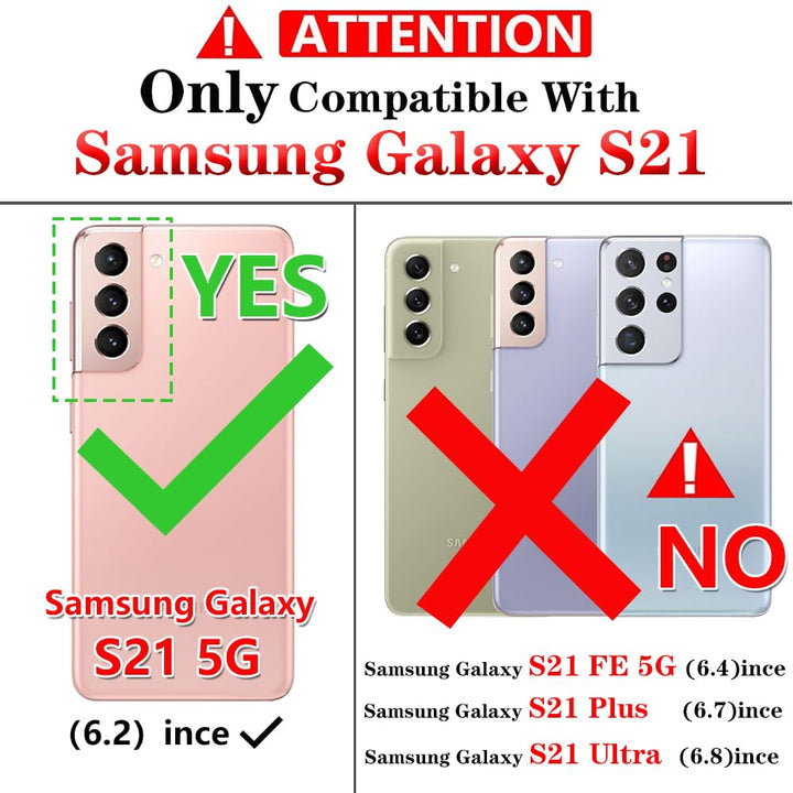 S21 ArmorCase: Red Military-Grade with Screen Protector - DOKUTRONIX