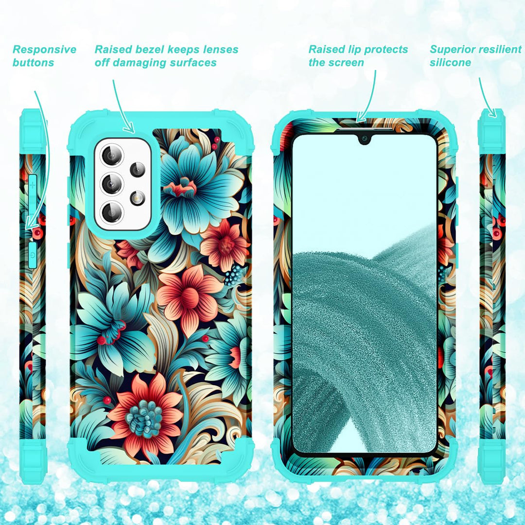 Galaxy S23 Plus 3-in-1 Shockproof Case - DOKUTRONIX