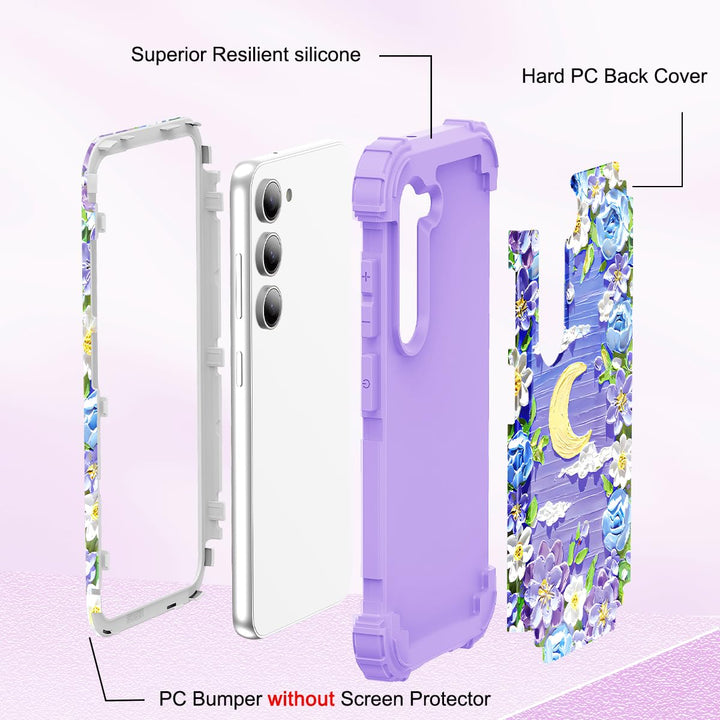 Galaxy S23 Plus 3-in-1 Shockproof Case - DOKUTRONIX