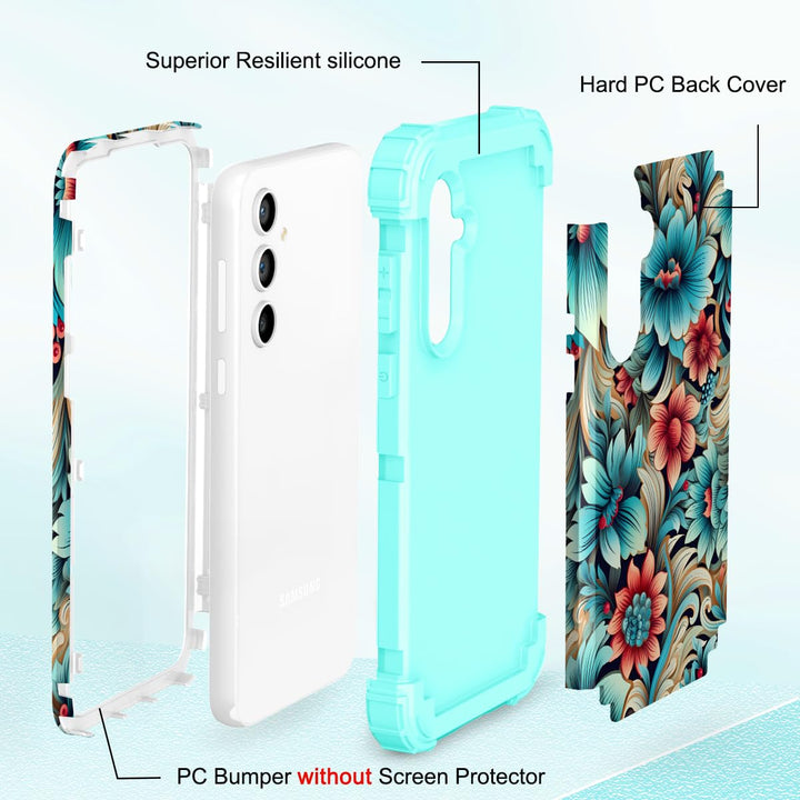 Galaxy S23 Plus 3-in-1 Shockproof Case - DOKUTRONIX