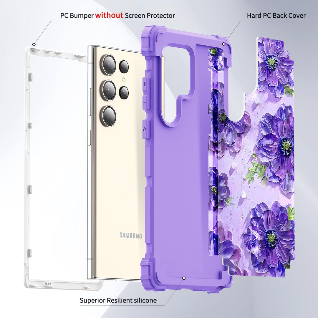 Galaxy S23 Plus 3-in-1 Shockproof Case - DOKUTRONIX