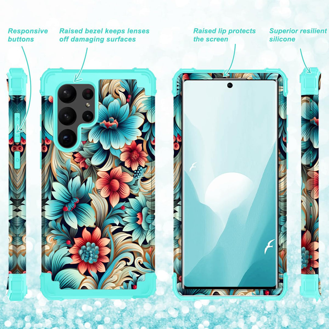 Galaxy S23 Plus 3-in-1 Shockproof Case - DOKUTRONIX