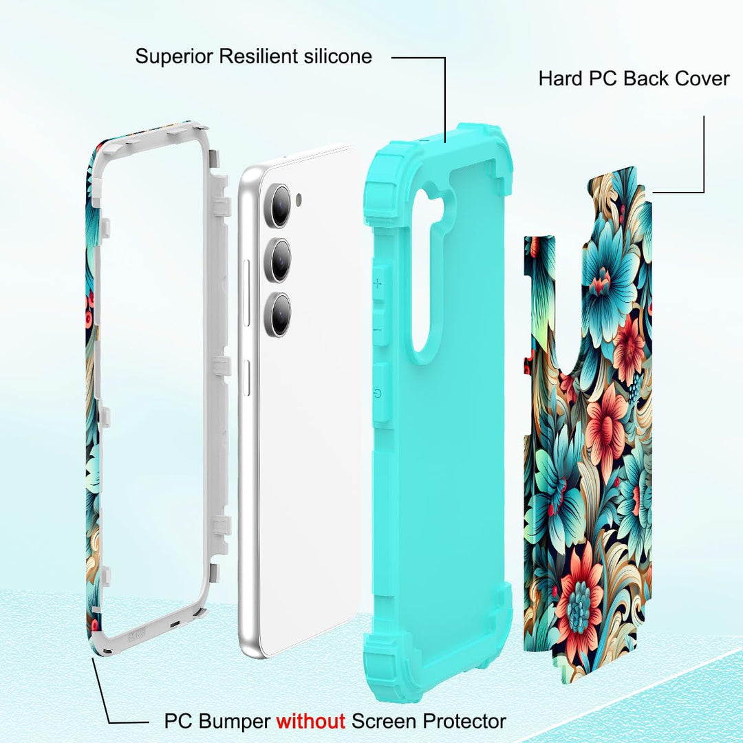 Galaxy S23 Plus 3-in-1 Shockproof Case - DOKUTRONIX