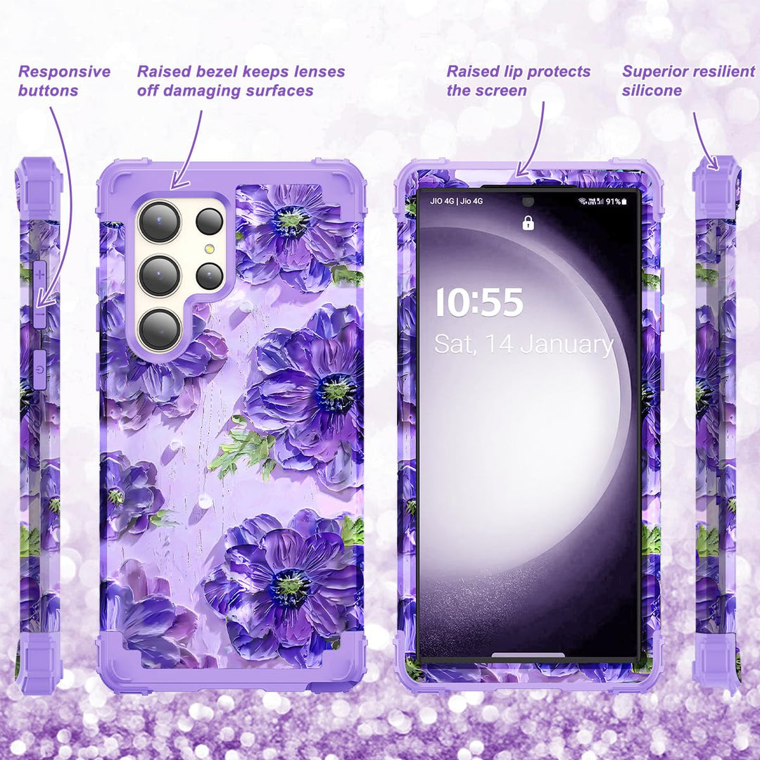 Galaxy S23 Plus 3-in-1 Shockproof Case - DOKUTRONIX