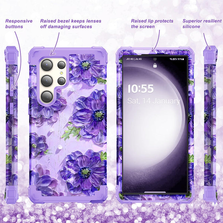 Galaxy S23 Plus 3-in-1 Shockproof Case - DOKUTRONIX