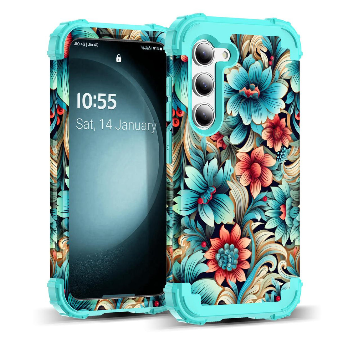 Galaxy S23 Plus 3-in-1 Shockproof Case - DOKUTRONIX