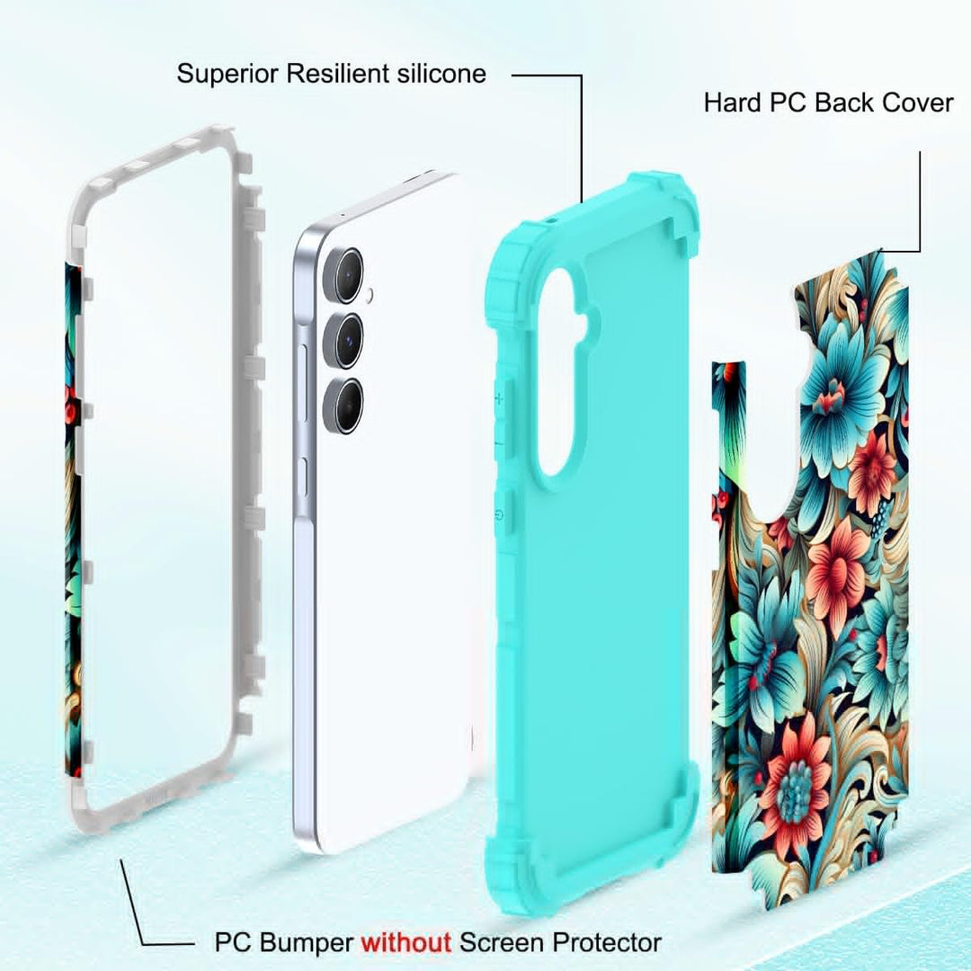 Galaxy S23 Plus 3-in-1 Shockproof Case - DOKUTRONIX