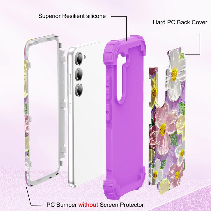 Galaxy S23 Plus 3-in-1 Shockproof Case - DOKUTRONIX