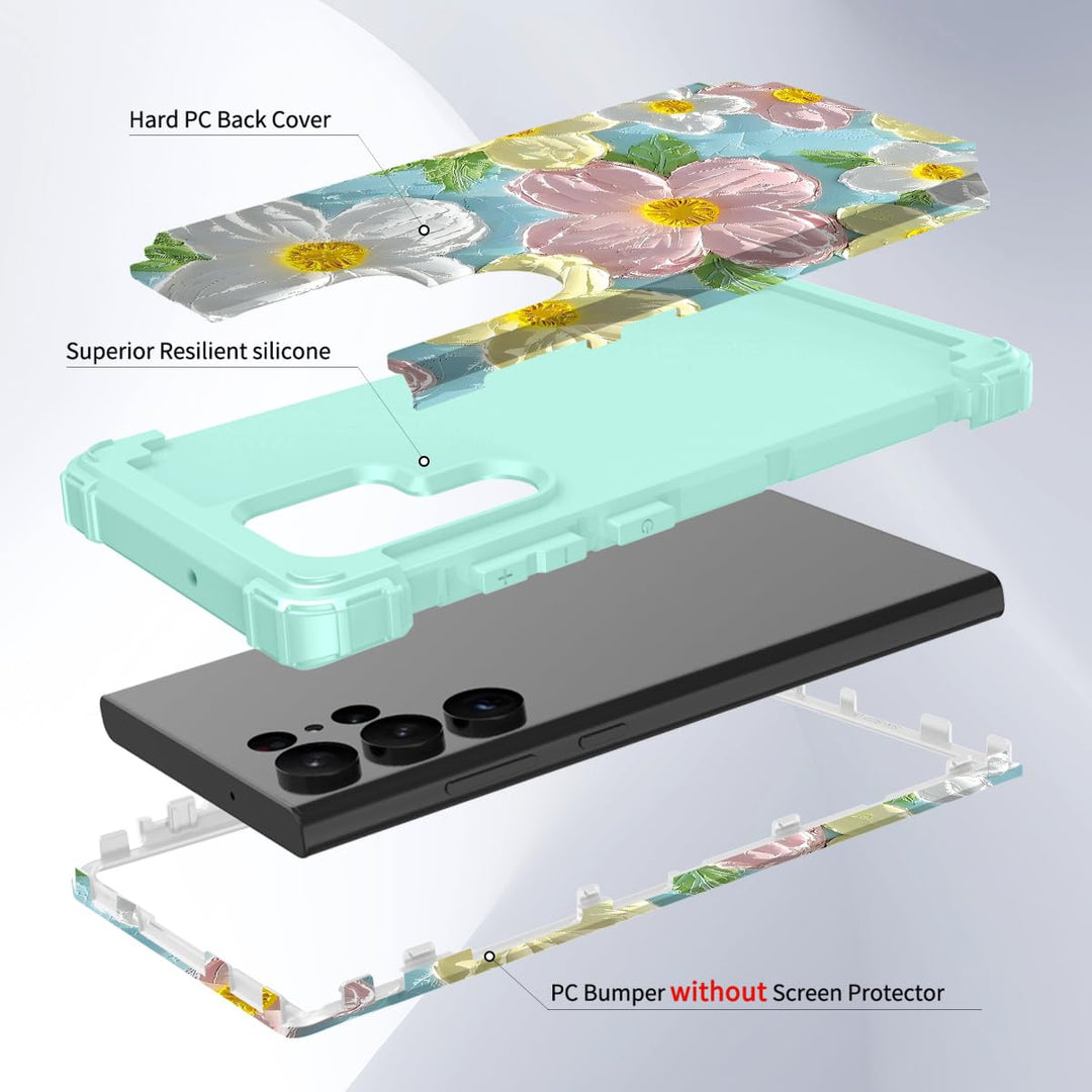Galaxy S23 Plus 3-in-1 Shockproof Case - DOKUTRONIX