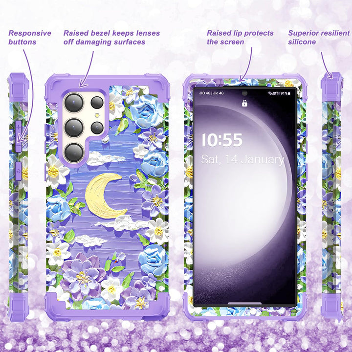 Galaxy S23 Plus 3-in-1 Shockproof Case - DOKUTRONIX