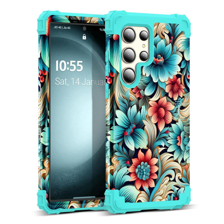 Galaxy S23 Plus 3-in-1 Shockproof Case - DOKUTRONIX
