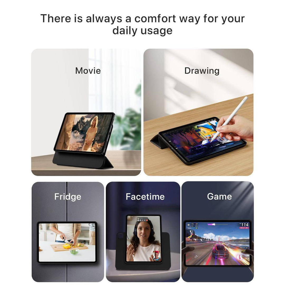 ProGuard Rotating Case for iPad Pro 13 - Cream White - DOKUTRONIX