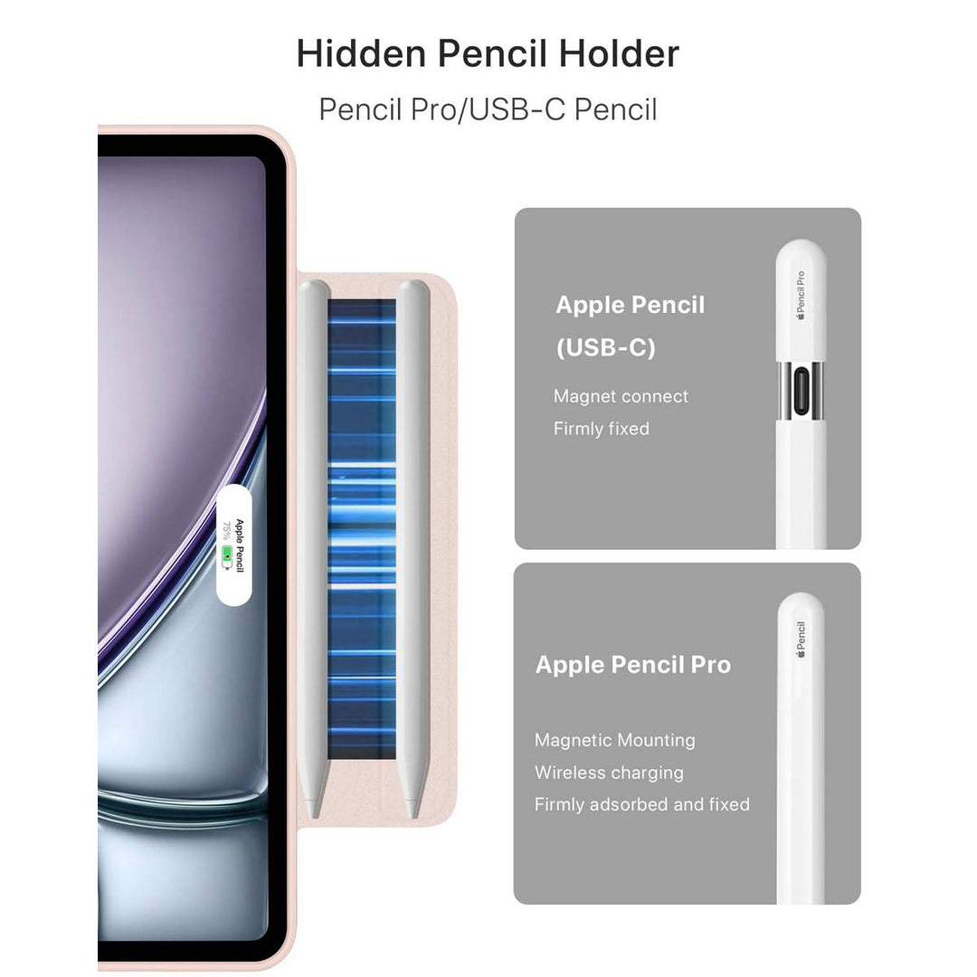 ProGuard Rotating Case for iPad Pro 13 - Cream White - DOKUTRONIX