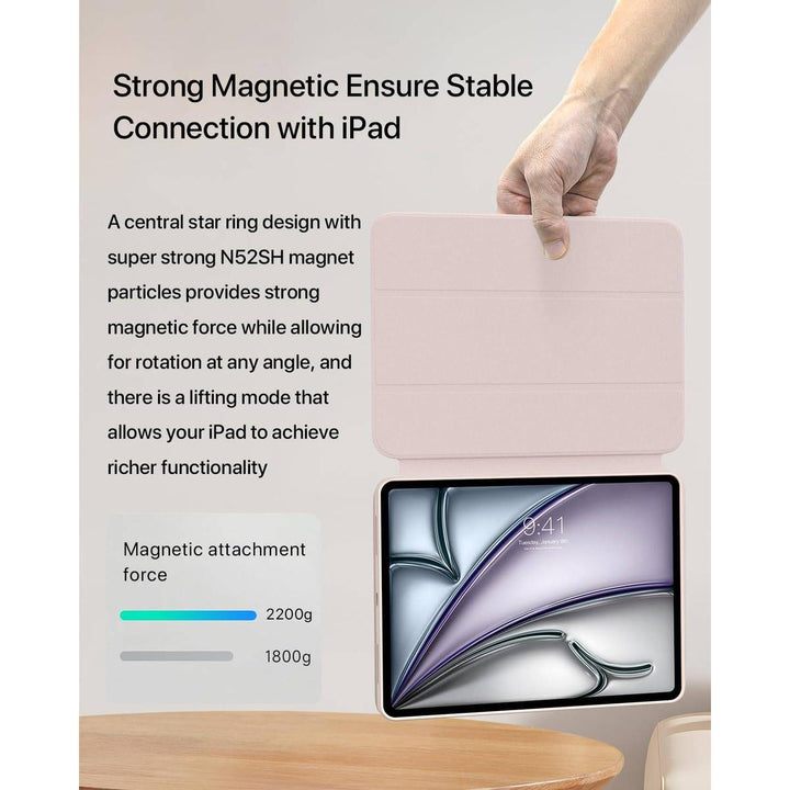 ProGuard Rotating Case for iPad Pro 13 - Cream White - DOKUTRONIX