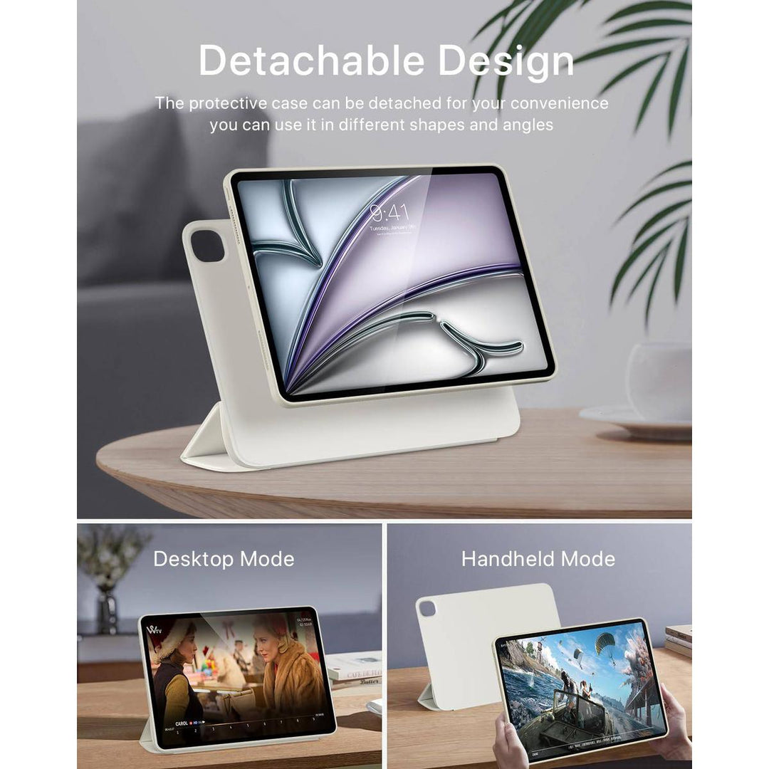 ProGuard Rotating Case for iPad Pro 13 - Cream White - DOKUTRONIX