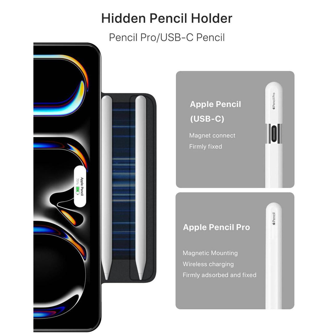 ProGuard Rotating Case for iPad Pro 13 - Cream White - DOKUTRONIX