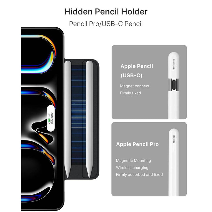 ProGuard Rotating Case for iPad Pro 13 - Cream White - DOKUTRONIX