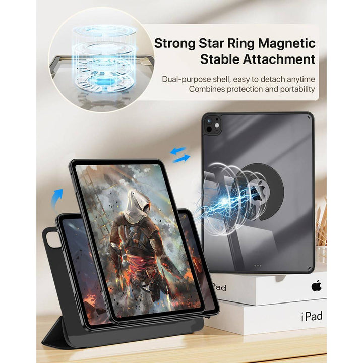 ProGuard Rotating Case for iPad Pro 13 - Cream White - DOKUTRONIX