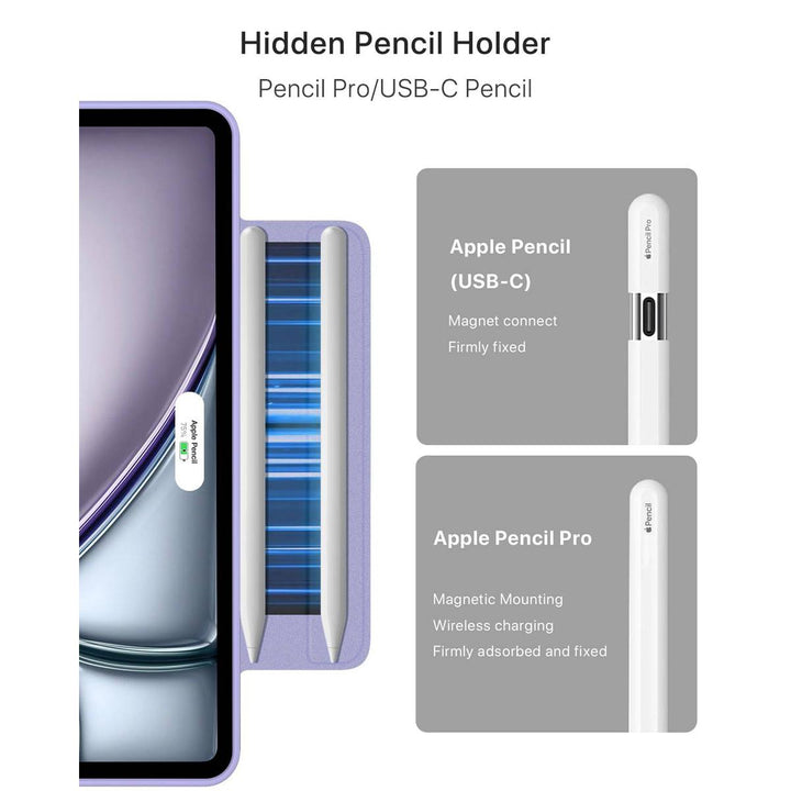 ProGuard Rotating Case for iPad Pro 13 - Cream White - DOKUTRONIX