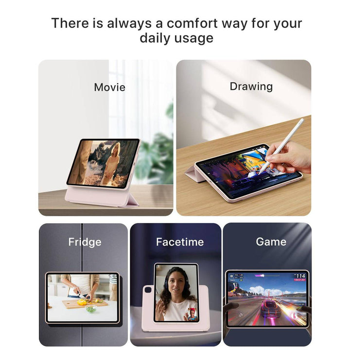 ProGuard Rotating Case for iPad Pro 13 - Cream White - DOKUTRONIX