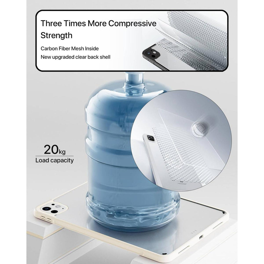 ProGuard Rotating Case for iPad Pro 13 - Cream White - DOKUTRONIX