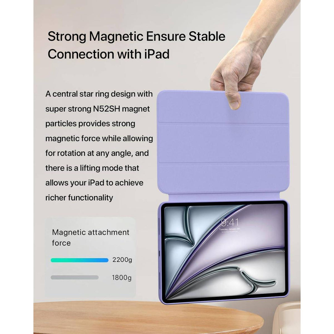 ProGuard Rotating Case for iPad Pro 13 - Cream White - DOKUTRONIX