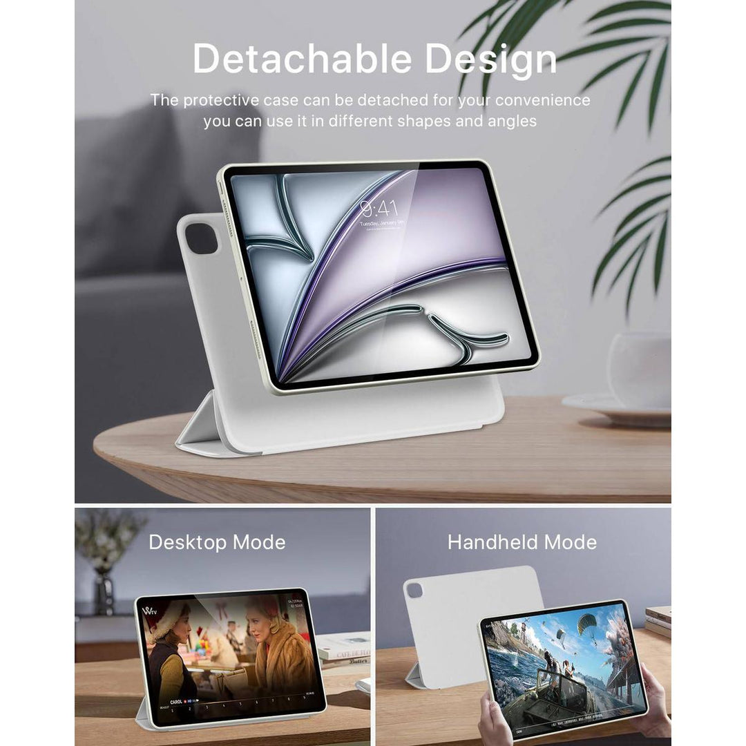 ProGuard Rotating Case for iPad Pro 13 - Cream White - DOKUTRONIX