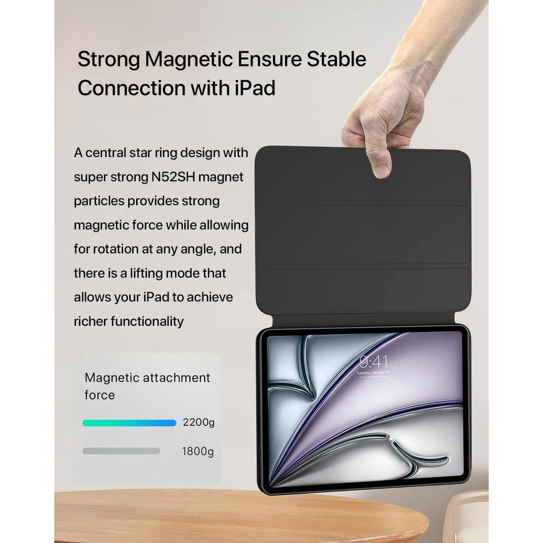 ProGuard Rotating Case for iPad Pro 13 - Cream White - DOKUTRONIX