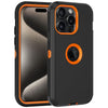 MaxArmor Pro Case for iPhone 15 - Black/Orange