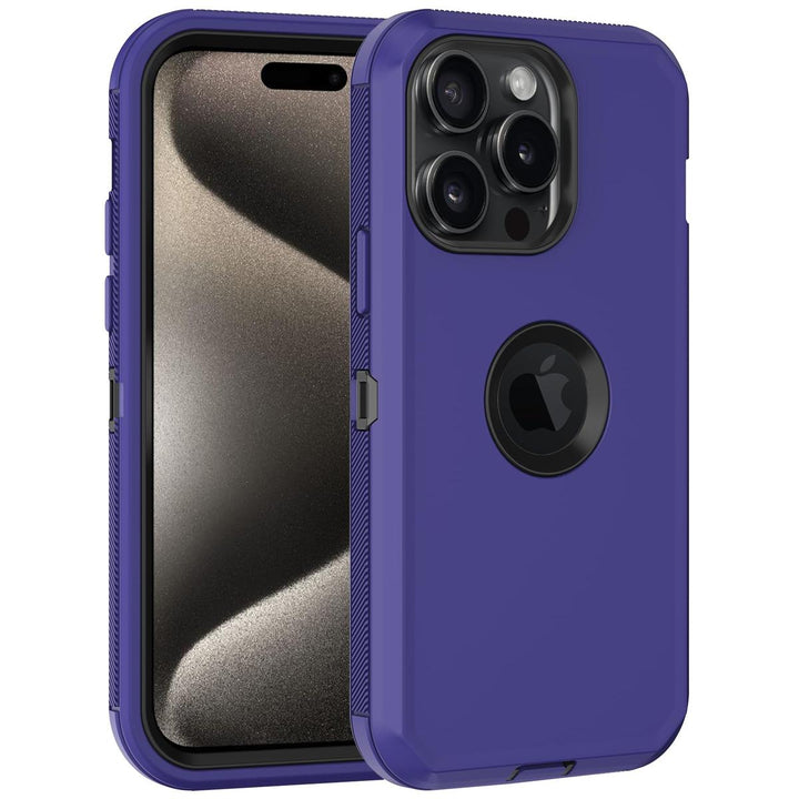 MaxArmor Pro Case for iPhone 15 - Black/Orange - DOKUTRONIX