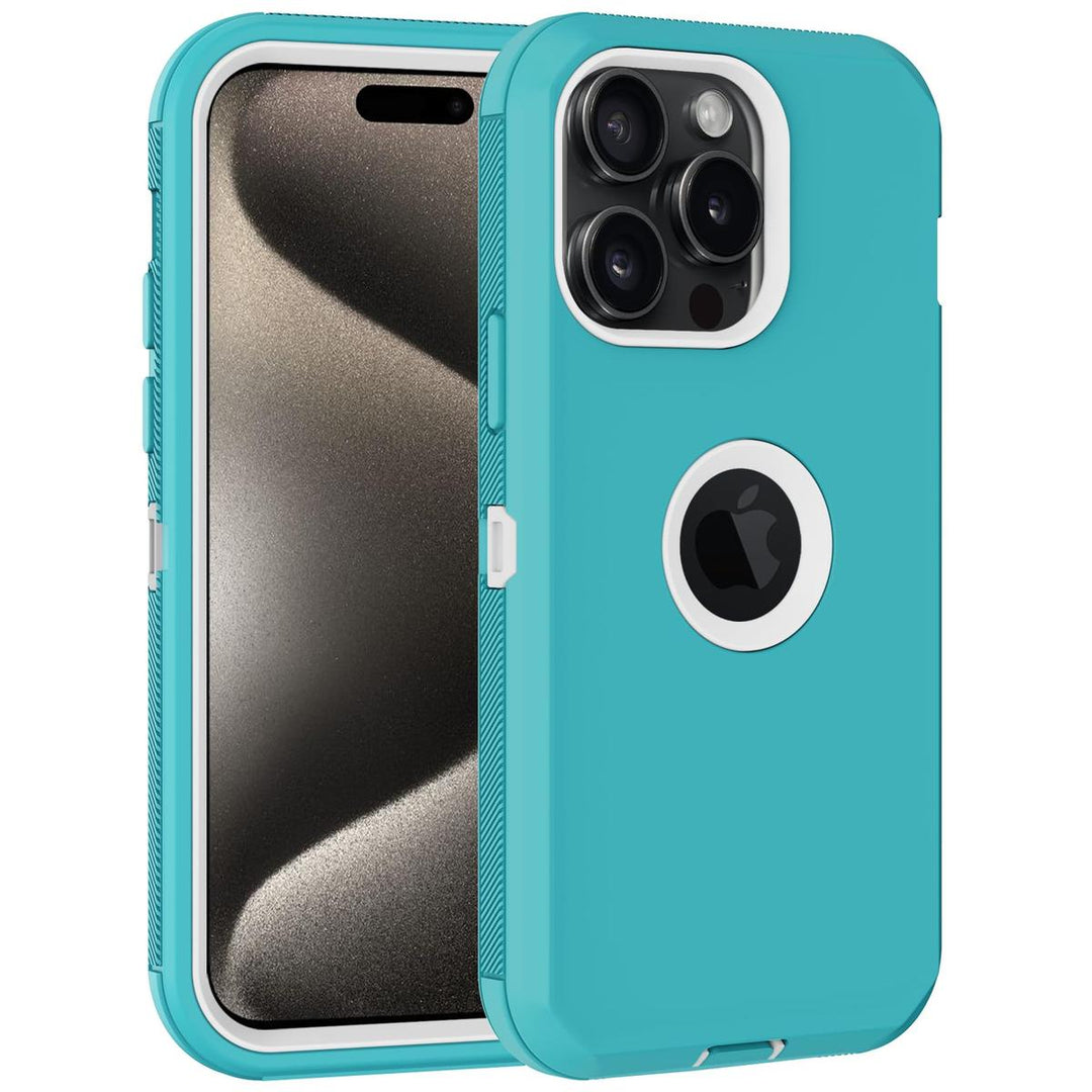 MaxArmor Pro Case for iPhone 15 - Black/Orange - DOKUTRONIX