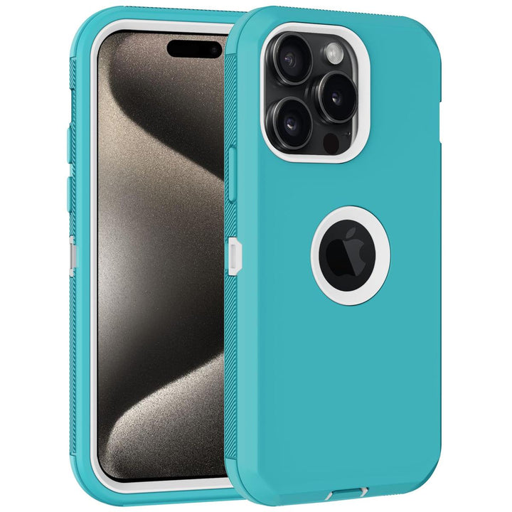 MaxArmor Pro Case for iPhone 15 - Black/Orange - DOKUTRONIX