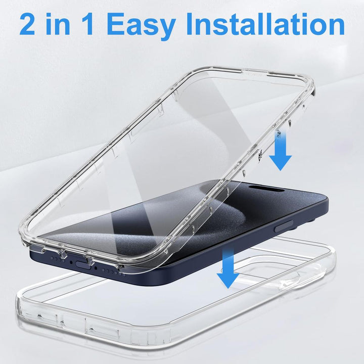 MaxArmor Pro Case for iPhone 15 - Black/Orange - DOKUTRONIX