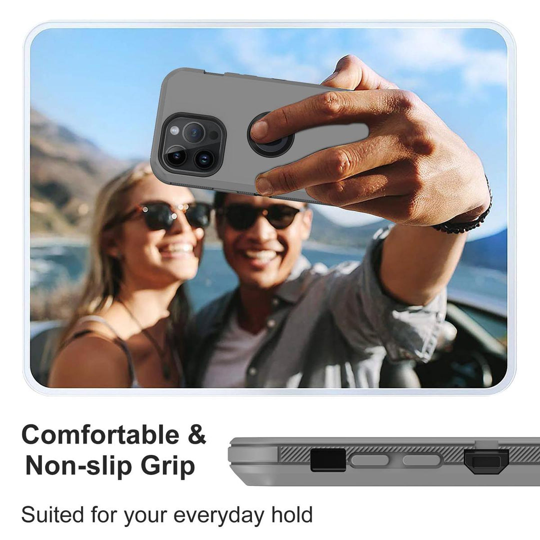 MaxArmor Pro Case for iPhone 15 - Black/Orange - DOKUTRONIX