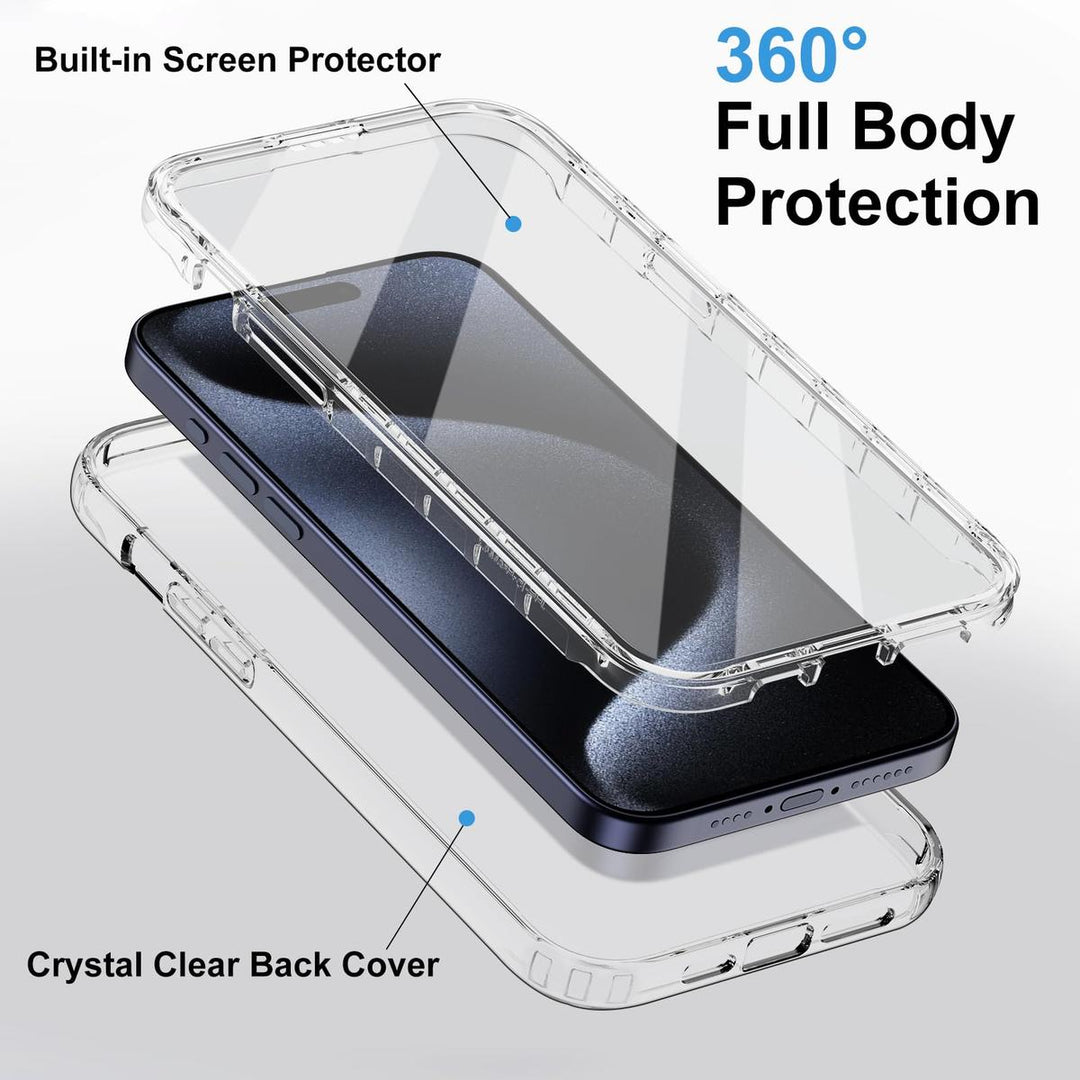 MaxArmor Pro Case for iPhone 15 - Black/Orange - DOKUTRONIX