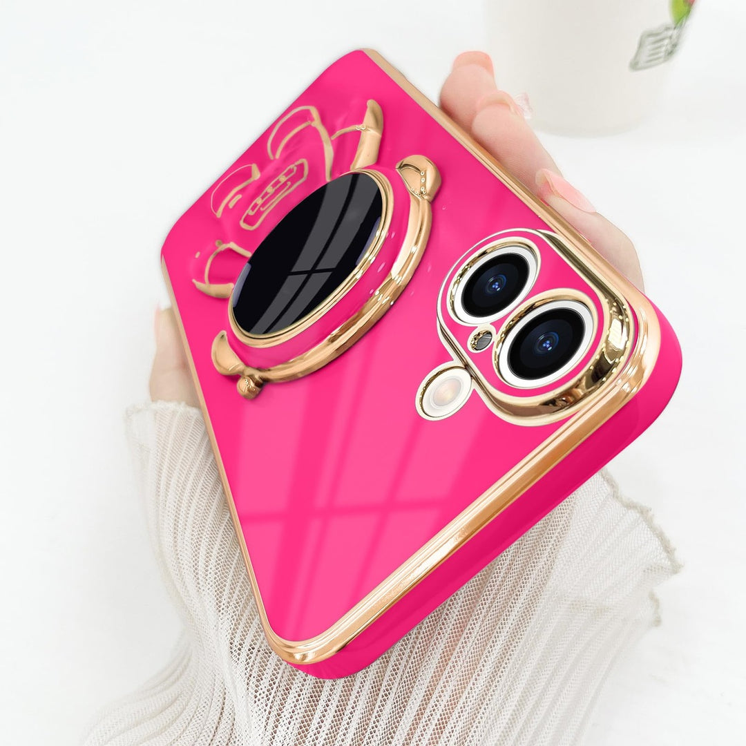 Astronaut Kickstand Case for iPhone 16 Pro - Green - DOKUTRONIX