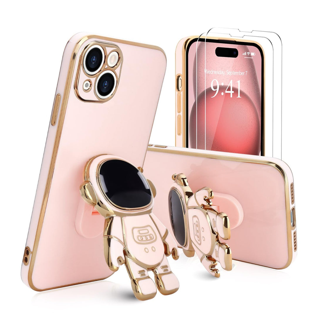 Astronaut Kickstand Case for iPhone 16 Pro - Green - DOKUTRONIX