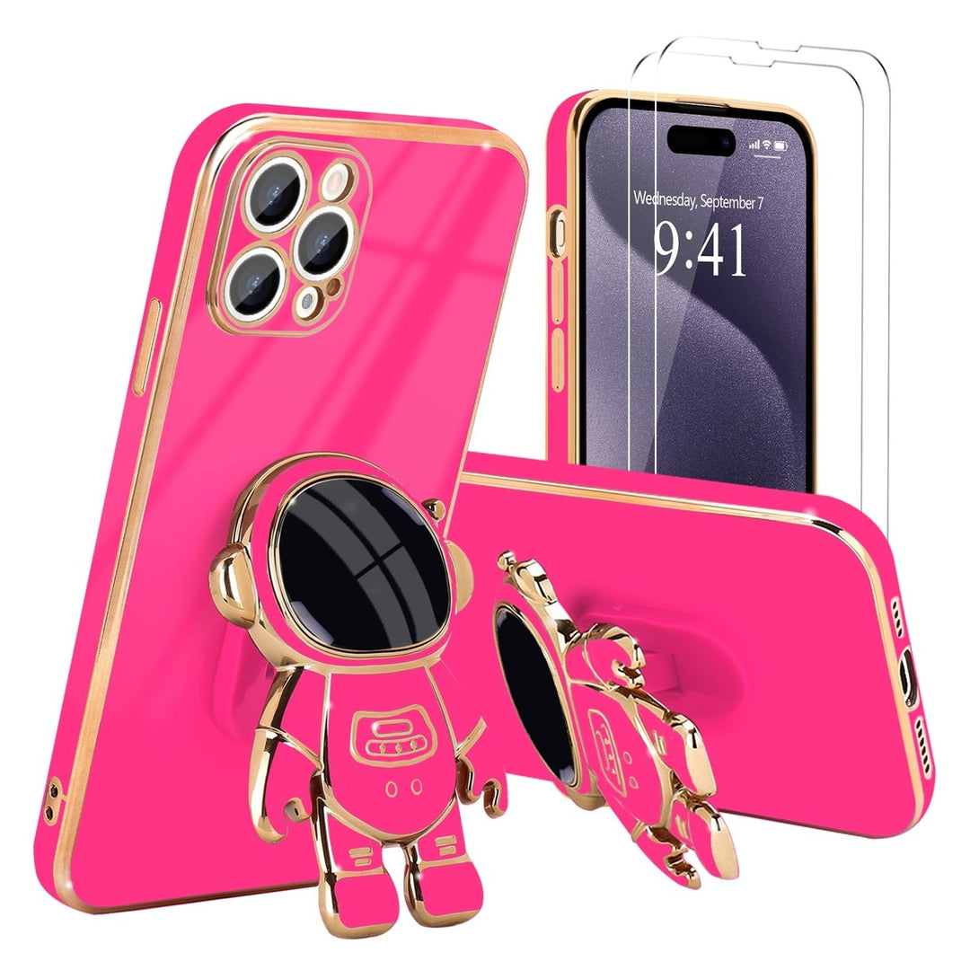 Astronaut Kickstand Case for iPhone 16 Pro - Green - DOKUTRONIX