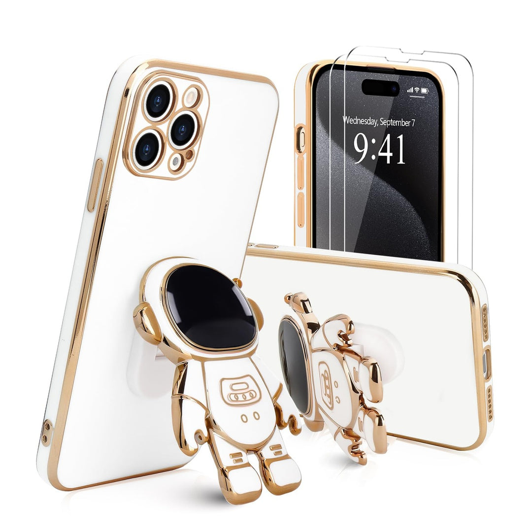 Astronaut Kickstand Case for iPhone 16 Pro - Green - DOKUTRONIX