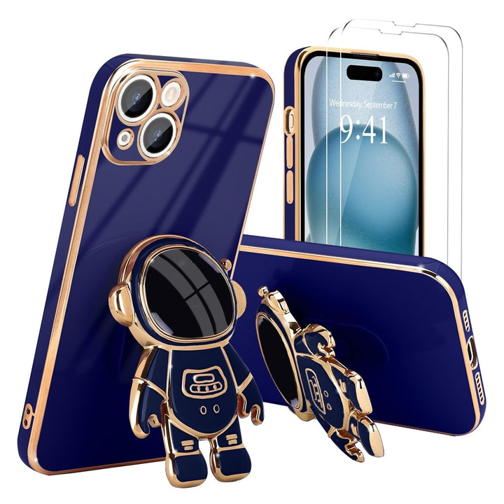 Astronaut Kickstand Case for iPhone 16 Pro - Green - DOKUTRONIX