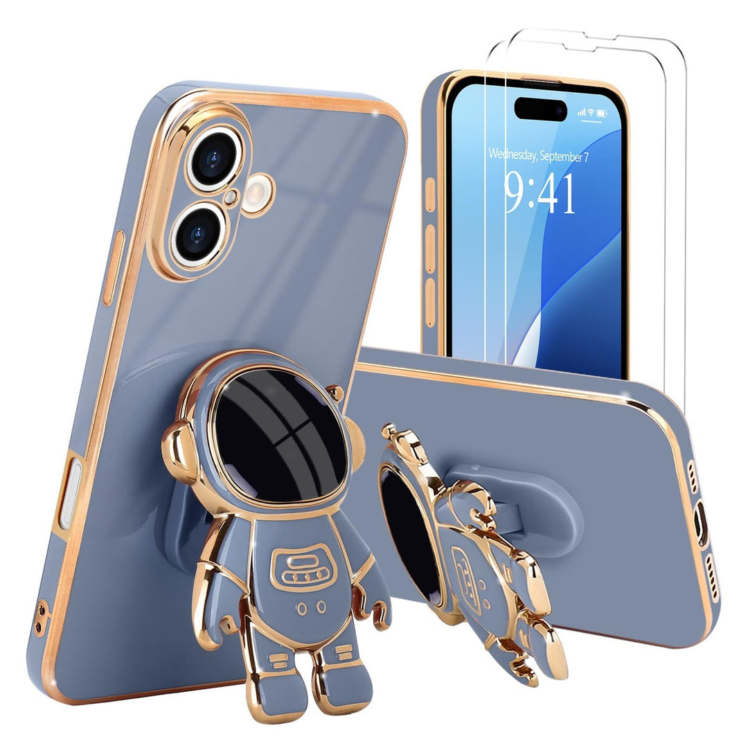 Astronaut Kickstand Case for iPhone 16 Pro - Green - DOKUTRONIX