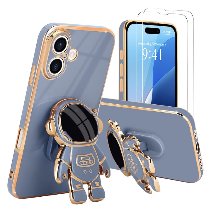 Astronaut Kickstand Case for iPhone 16 Pro - Green - DOKUTRONIX