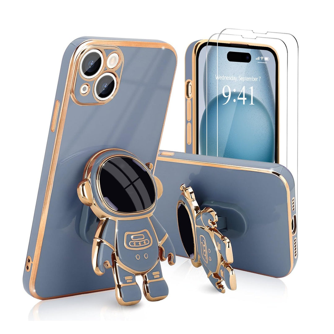 Astronaut Kickstand Case for iPhone 16 Pro - Green - DOKUTRONIX