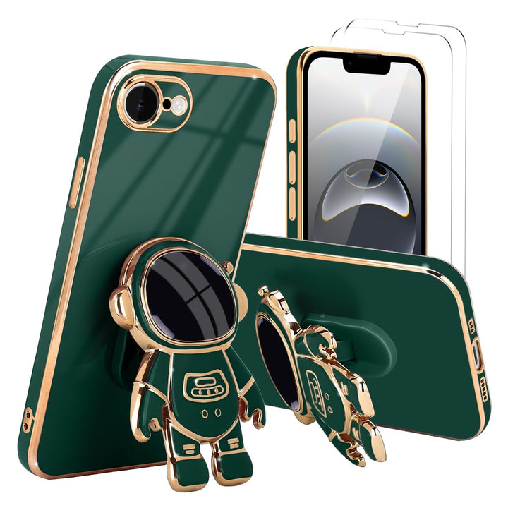 Astronaut Kickstand Case for iPhone 16 Pro - Green - DOKUTRONIX