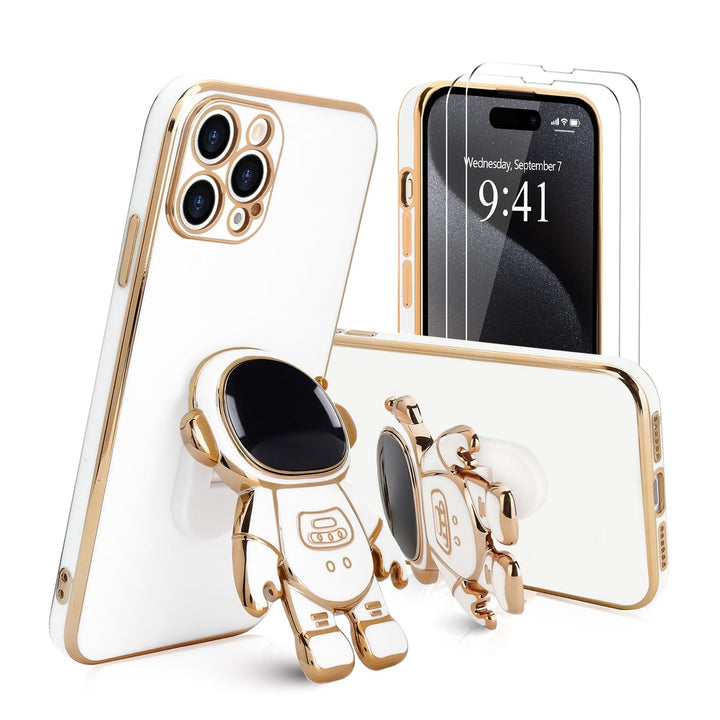 Astronaut Kickstand Case for iPhone 16 Pro - Green - DOKUTRONIX