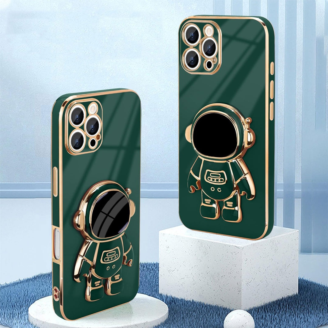 Astronaut Kickstand Case for iPhone 16 Pro - Green - DOKUTRONIX